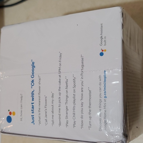Google Home Mini, Charcoal 1st Gen, New in Box - Picture 5 of 5